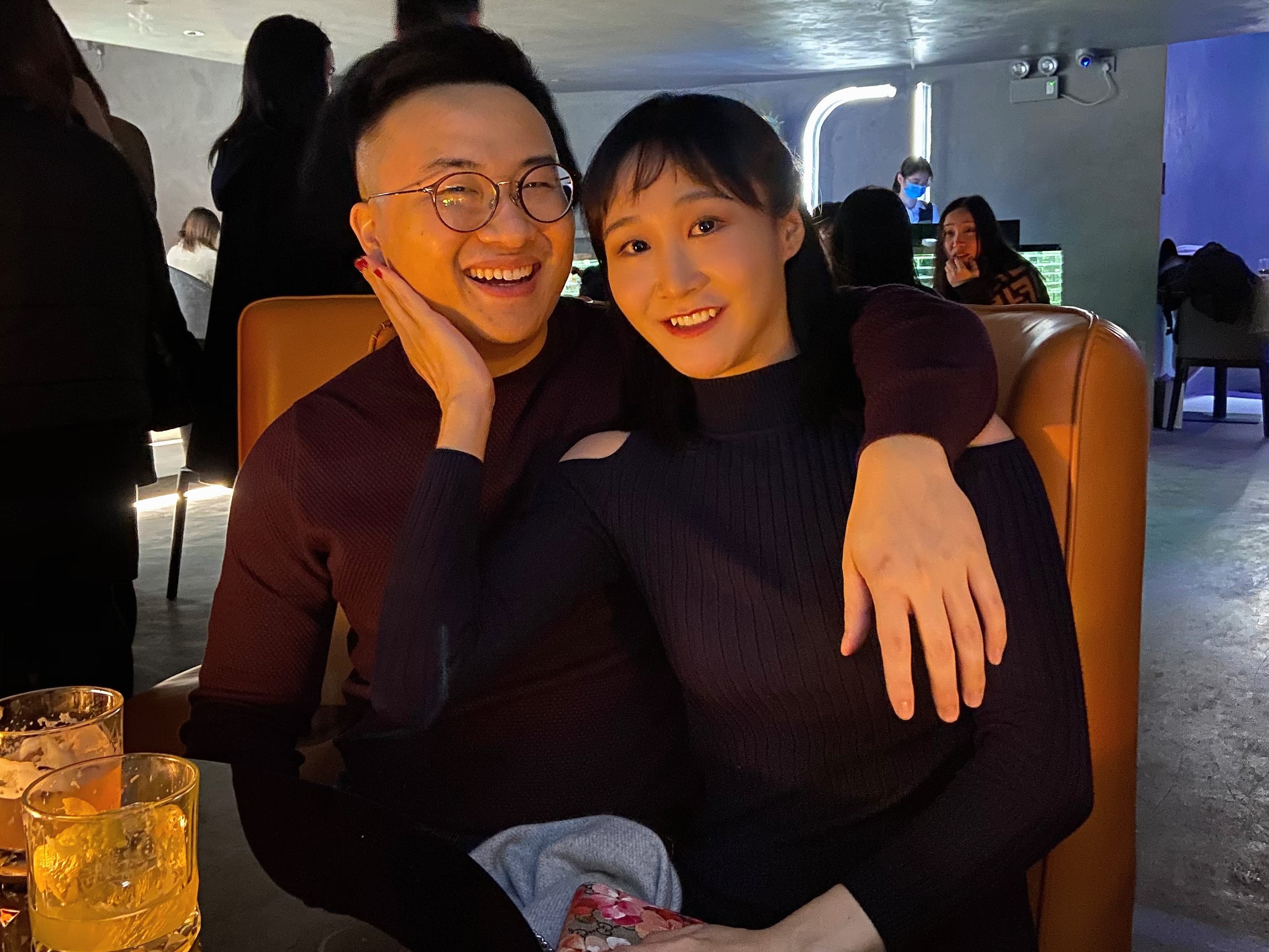 David Fun and his wife in Guangzhou, China.