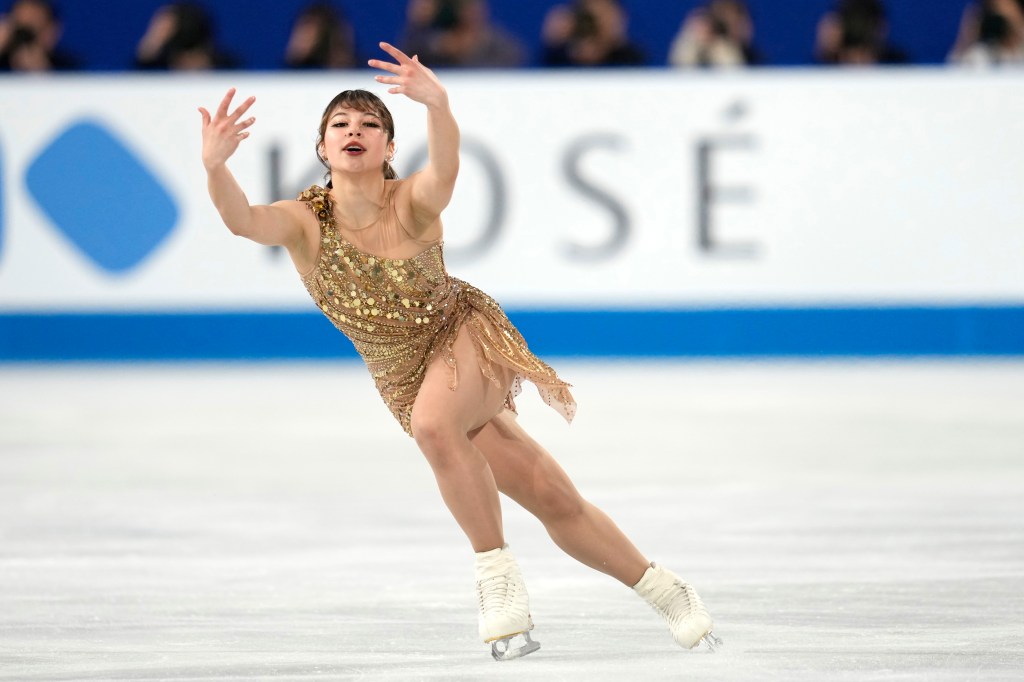 Alysa Liu of the United States competes in the Women's Free Skating at the ISU World Team Trophy.