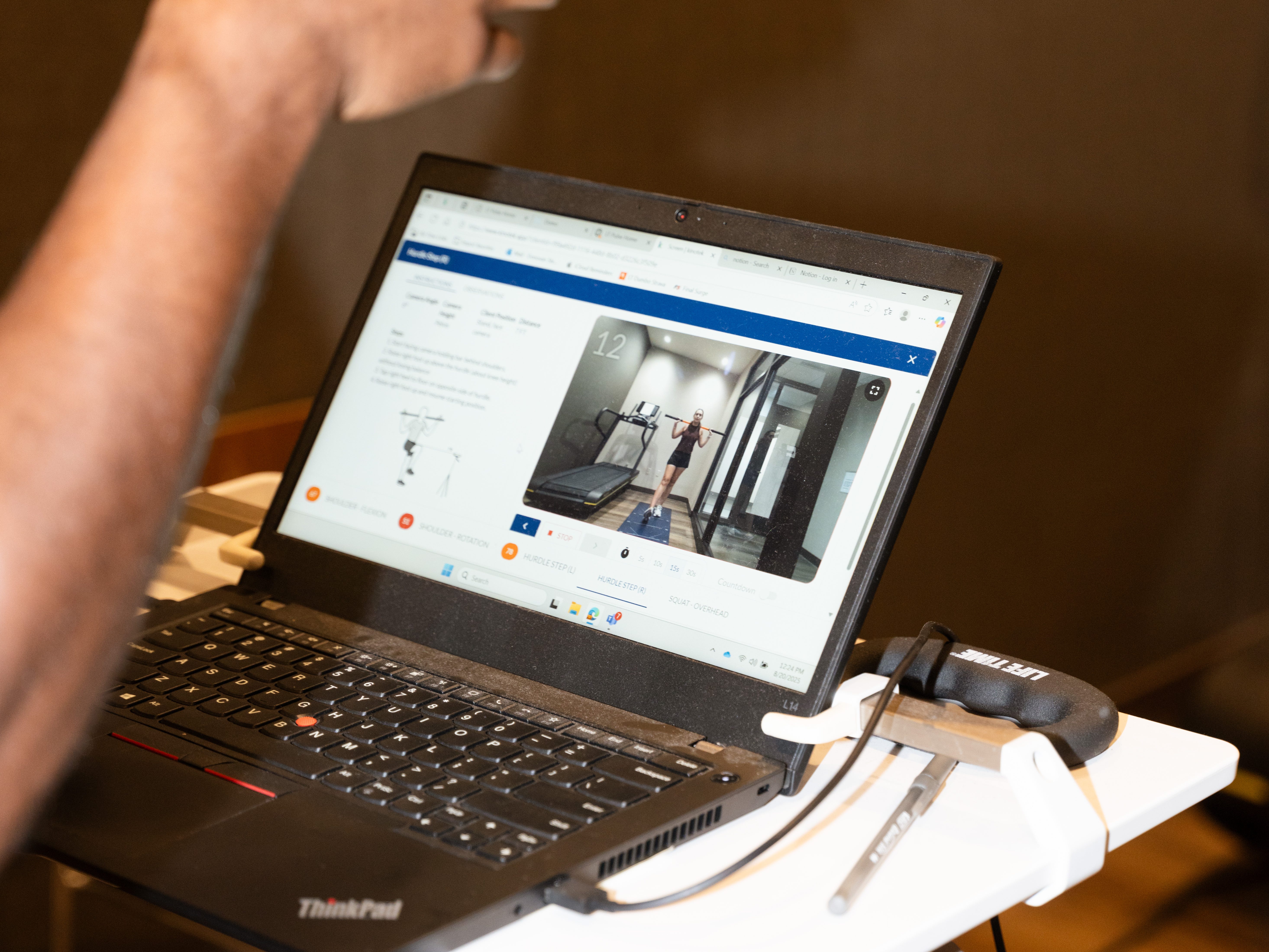 Kinotek assessment on laptop