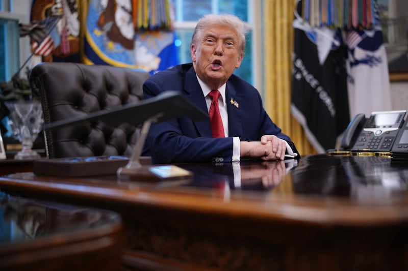President Donald Trump melted down at the very mention of Rep. Jasmine Crockett's name while answering questions in the Oval Office on Thursday.