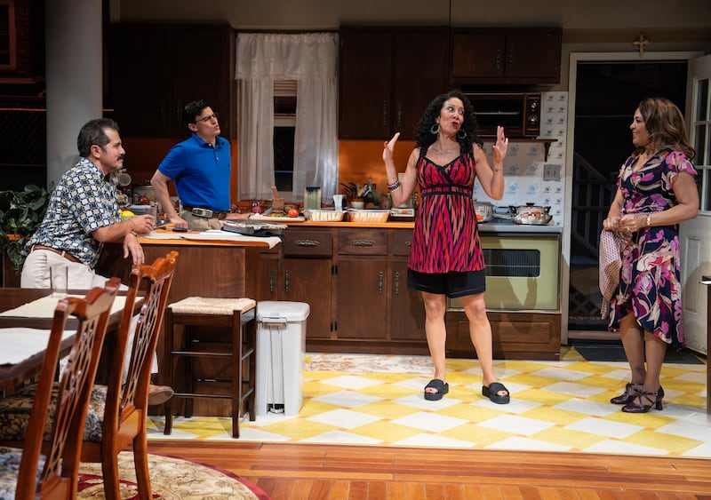 John Leguizamo, Bradley James Tejeda, Sarah Nina Hayon, and Luna Lauren Velez
