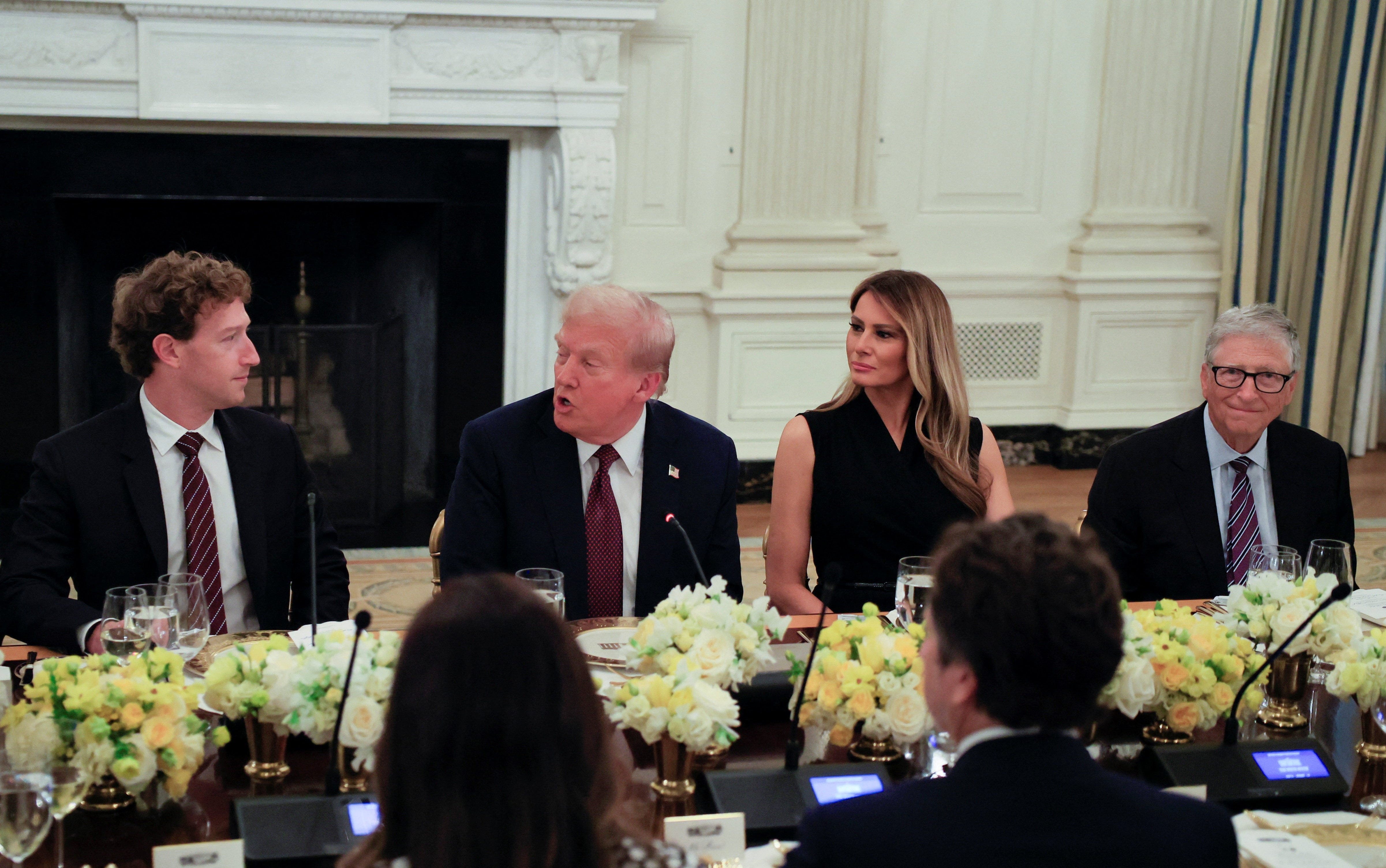 Private dinner for business leaders hosted by U.S. President Trump, in Washington