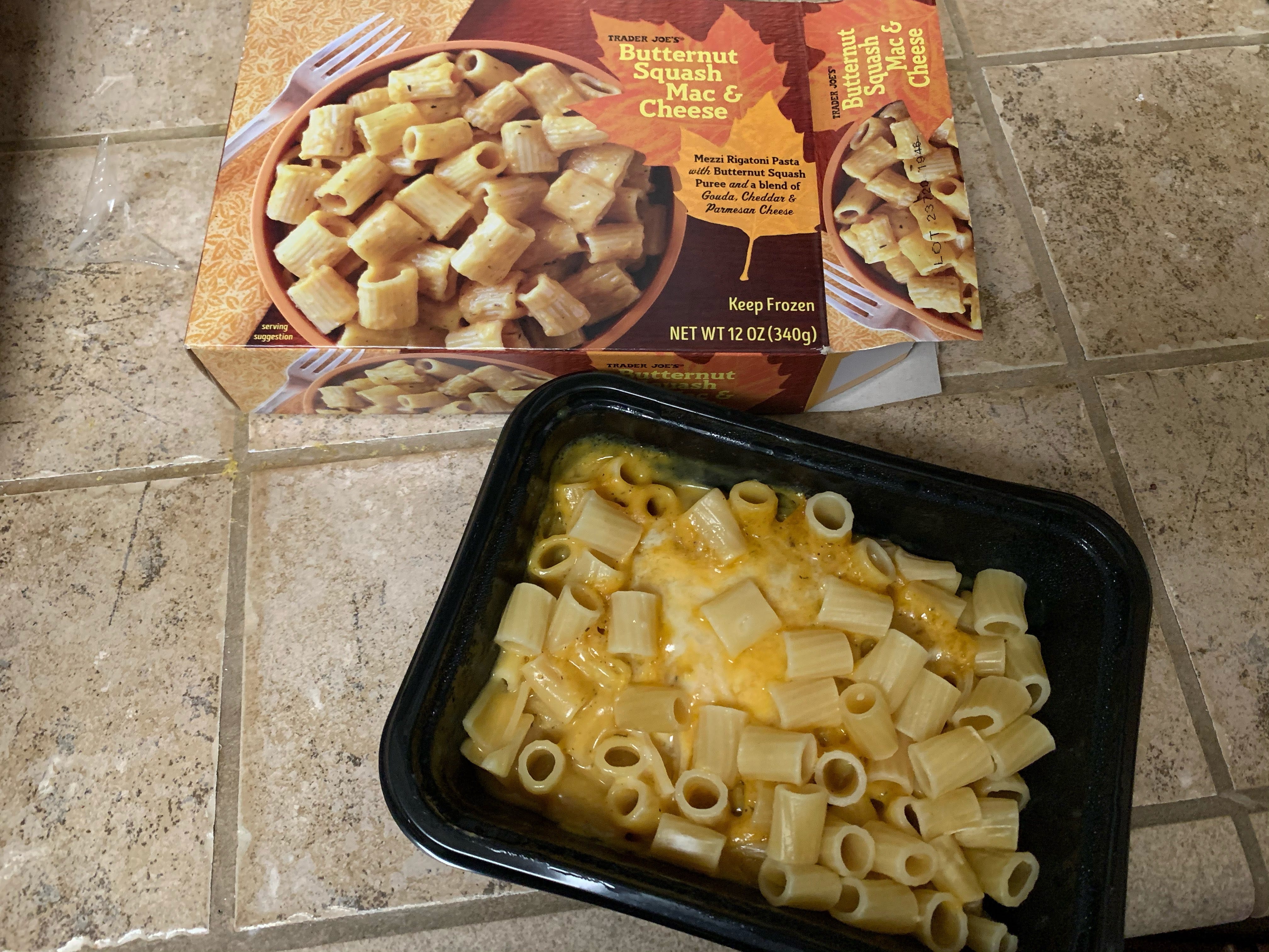 Trader Joe's butternut squash mac and cheese