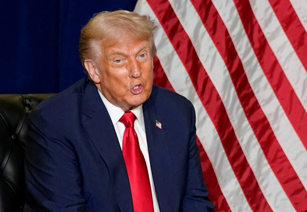 U.S. President Donald Trump speaking during the 80th United Nations General Assembly in New York City.