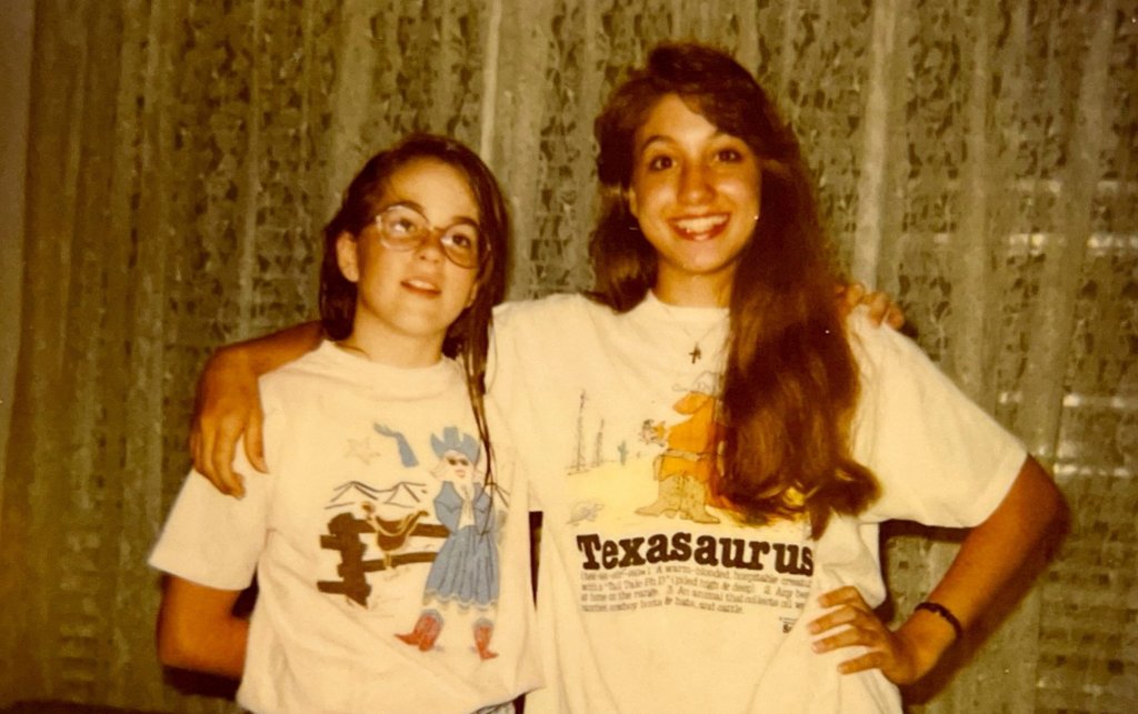 Sonora Thomas with her older sister Eliza, who was murdered in 1991 by Brashers.