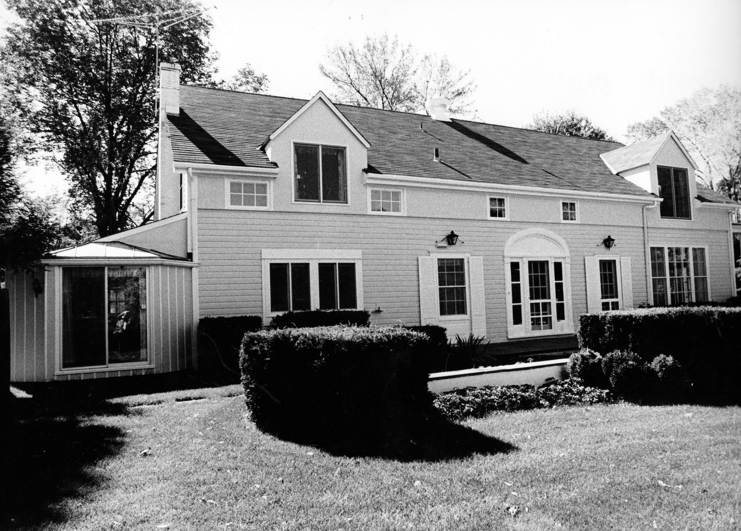 Jackie Onassis' country home in Peapack, New Jersey.