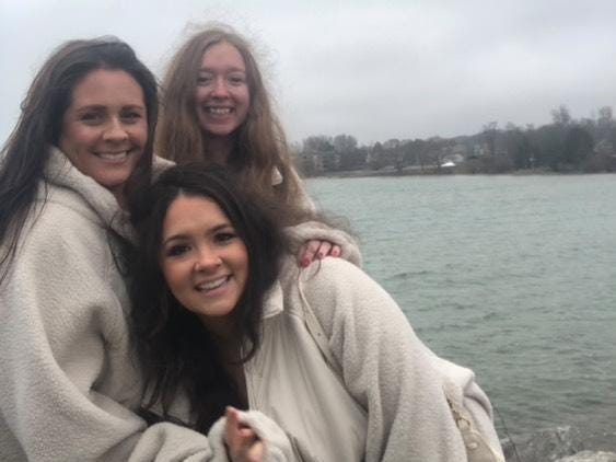 Friends posing for photo