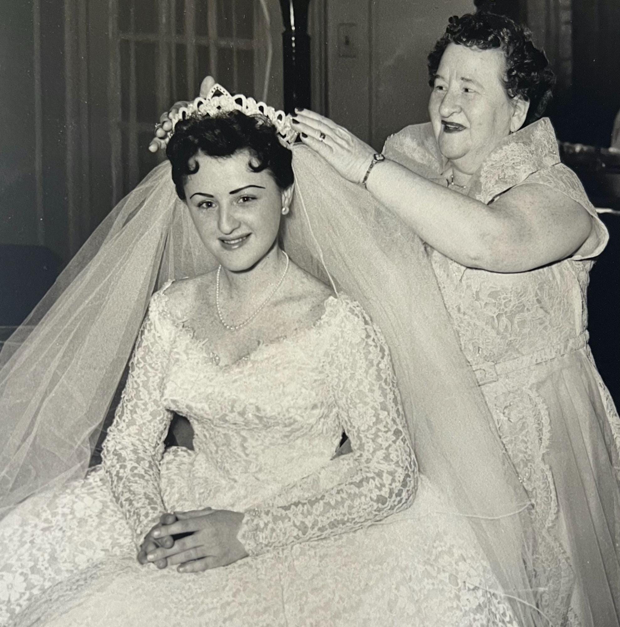 Anna Zucker's great aunt in a wedding gown