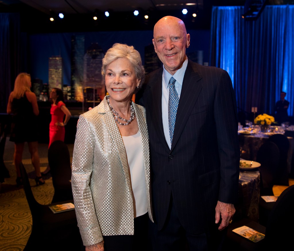 Janice and Bob McNair at the MD Anderson Evening with a Living Legend event.