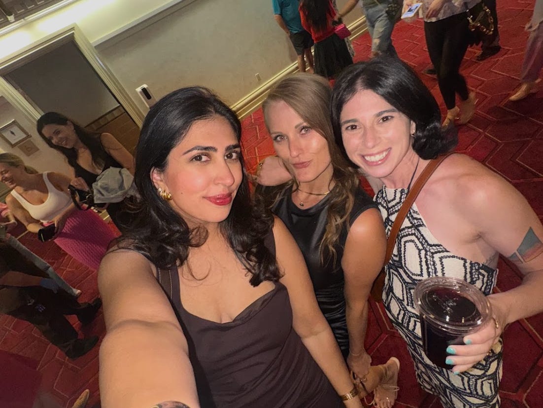 The writer and her friends in Las Vegas.