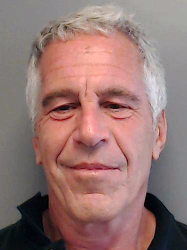Jeffrey Epstein sex offender mugshot.
