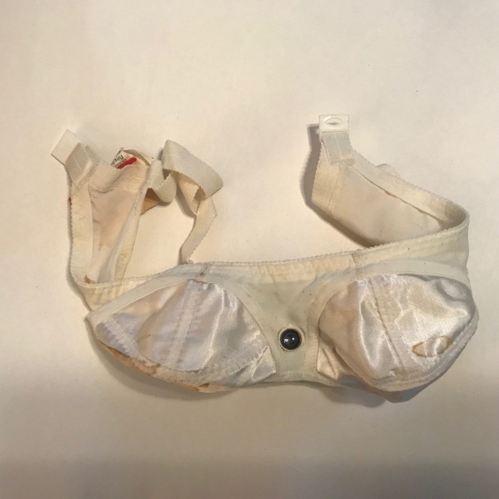 A stained white bra.