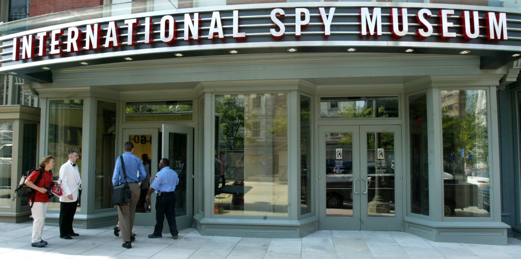 International Spy Museum entrance in Washington, DC.