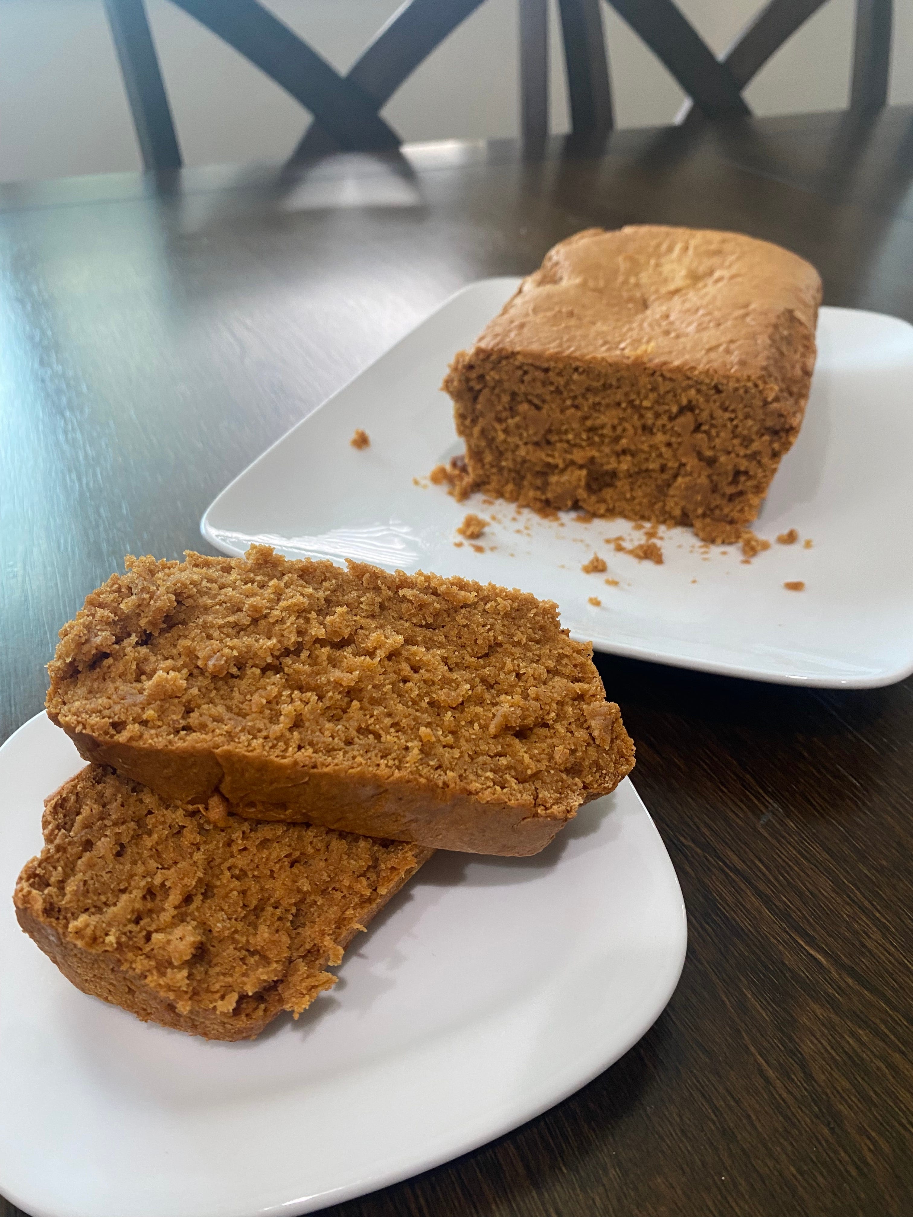 Pumpkin bread.
