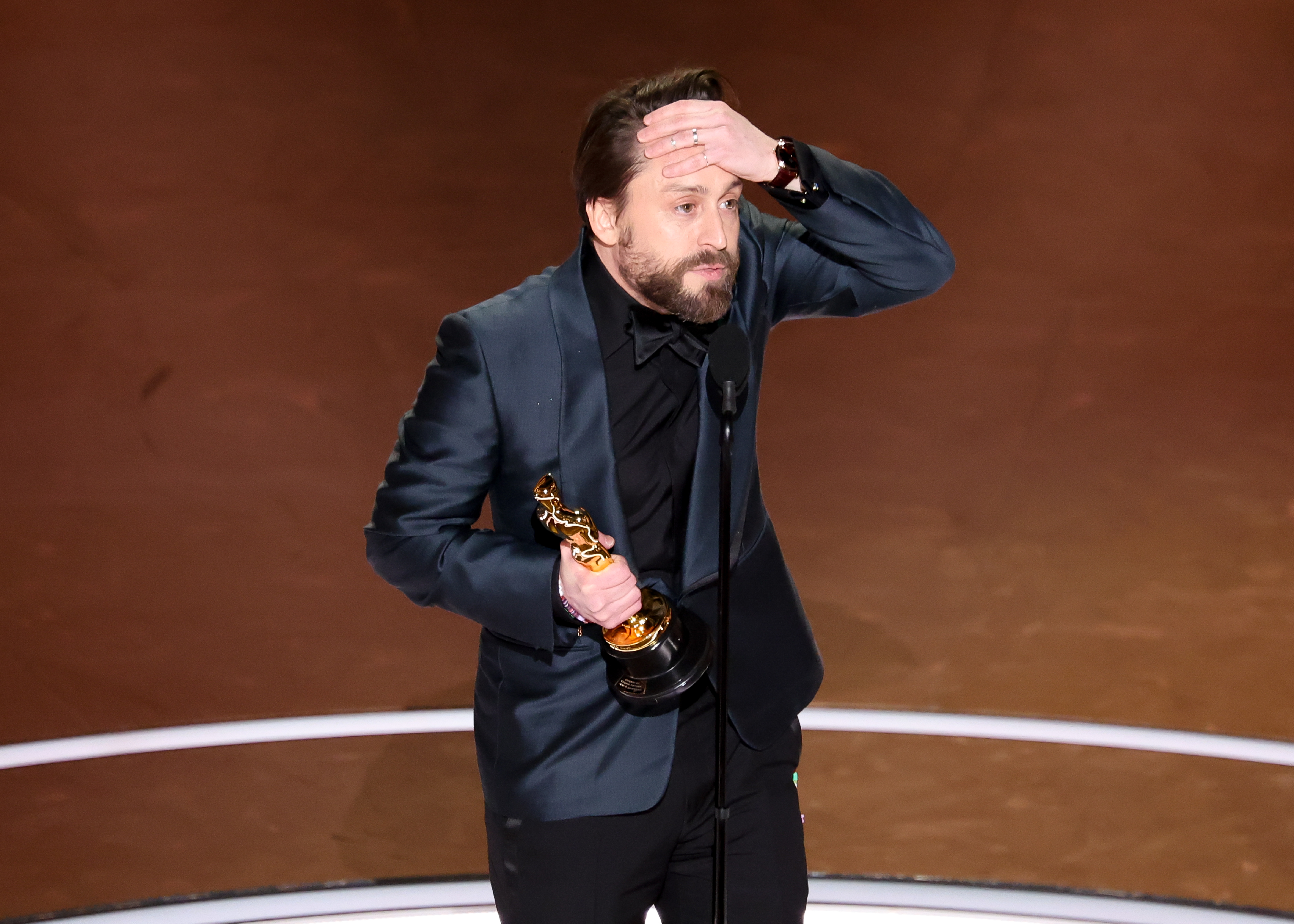 Kieran Culkin at the 97th Oscars held at the Dolby Theatre on March 2, 2025 in Hollywood, California.