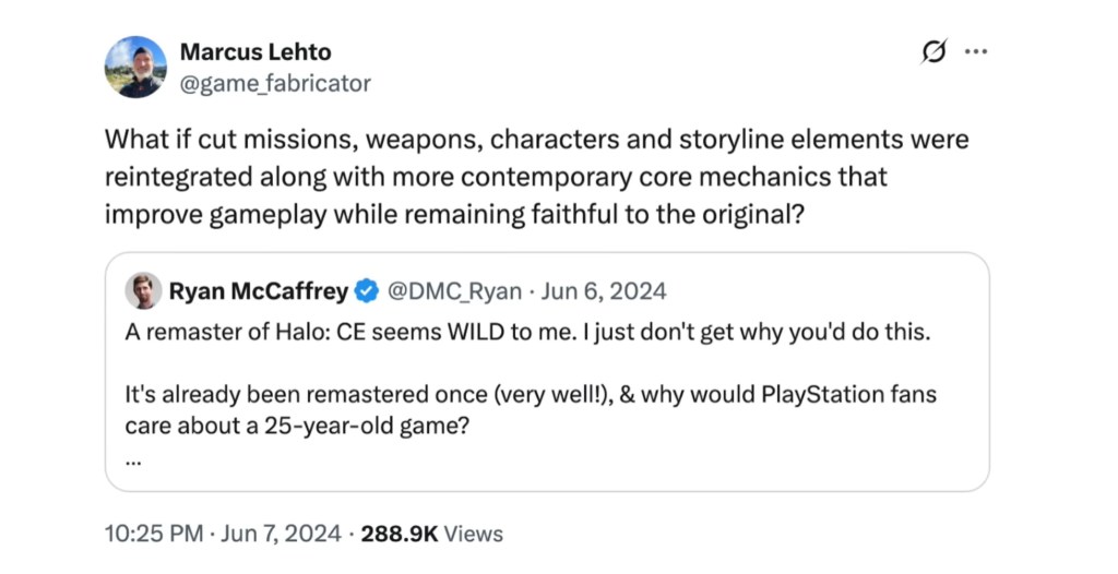 Halo CE Remake Teased Twitter