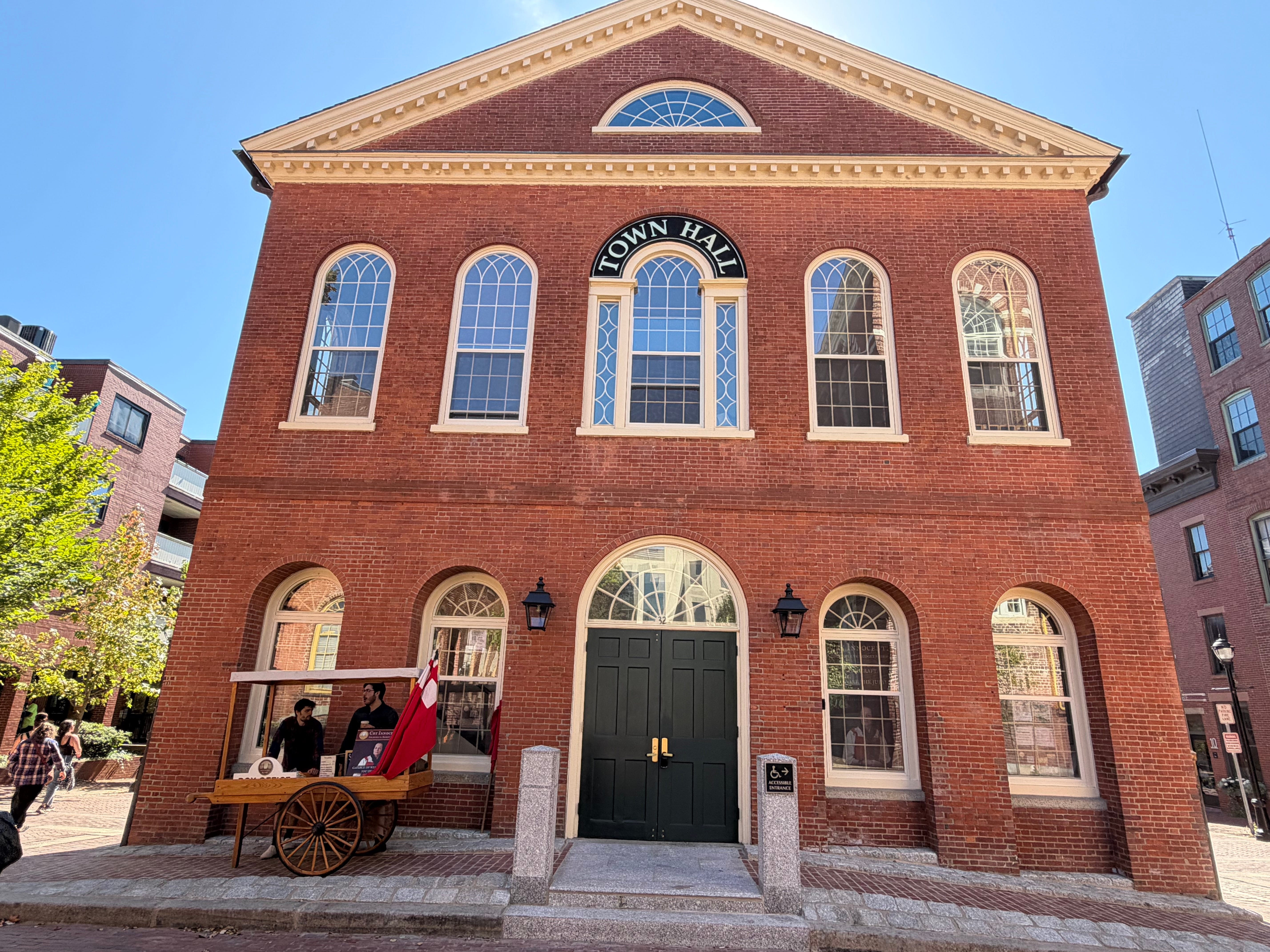 The exterior of Town Hall in Salem, Massachusetts.