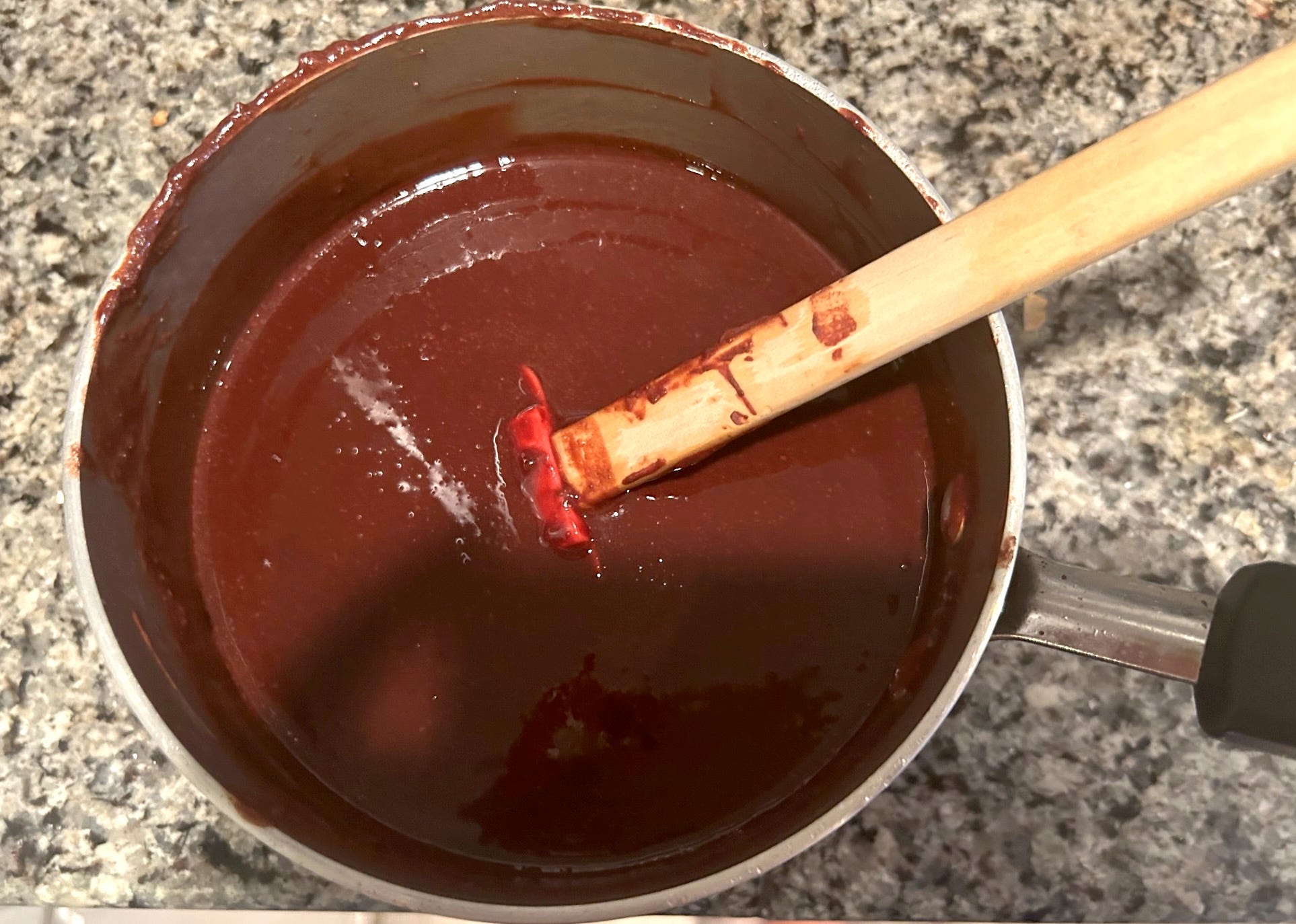 Melting chocolate for Ina Garten's Outrageous Brownies