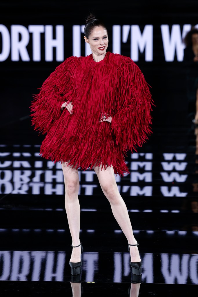 Coco Rocha at the L'Oréal show as part of Paris Fashion Week