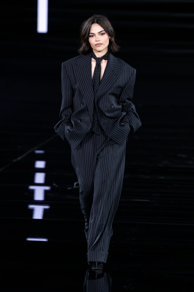 Ariana Greenblatt at the L'Oréal show as part of Paris Fashion Week