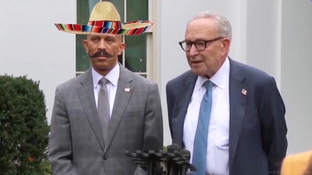 Trump mocks Chuck Schumer and Hakeem Jeffries in AI-generated video after government shutdown meeting 