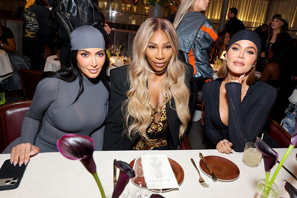 Kim Kardashian, Serena Williams, and Khloé Kardashian