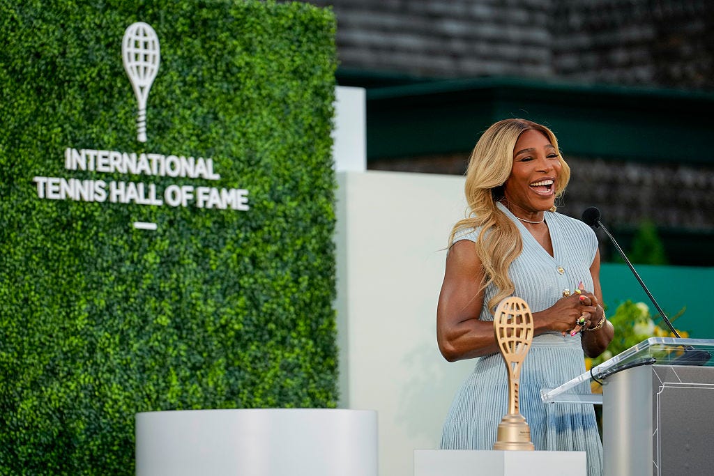 Serena Williams at the International Tennis Hall of Fame