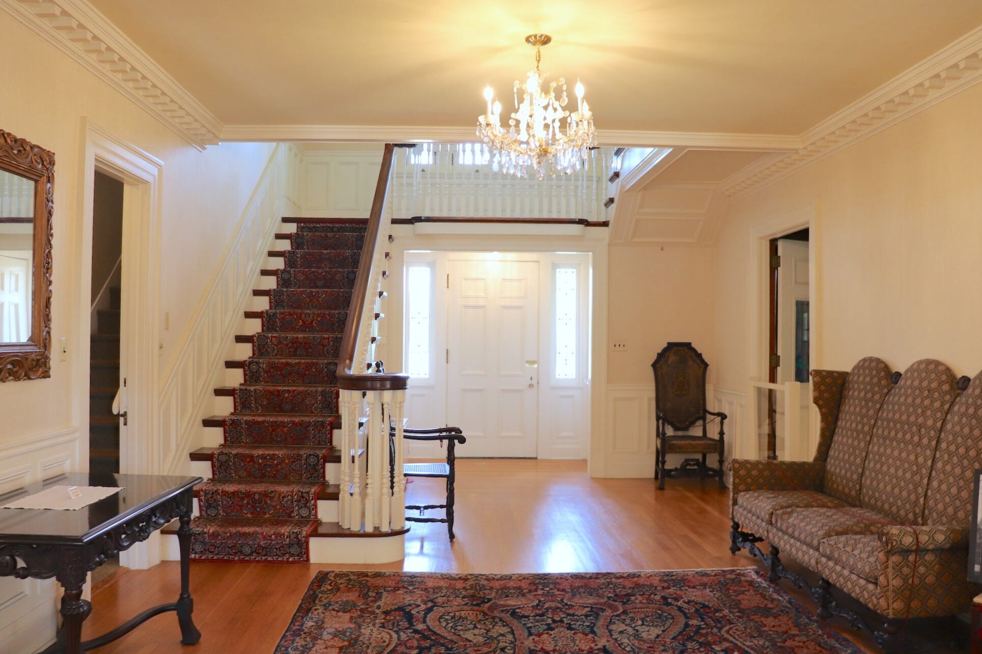 The entrance hall at Hawthorn Hill.