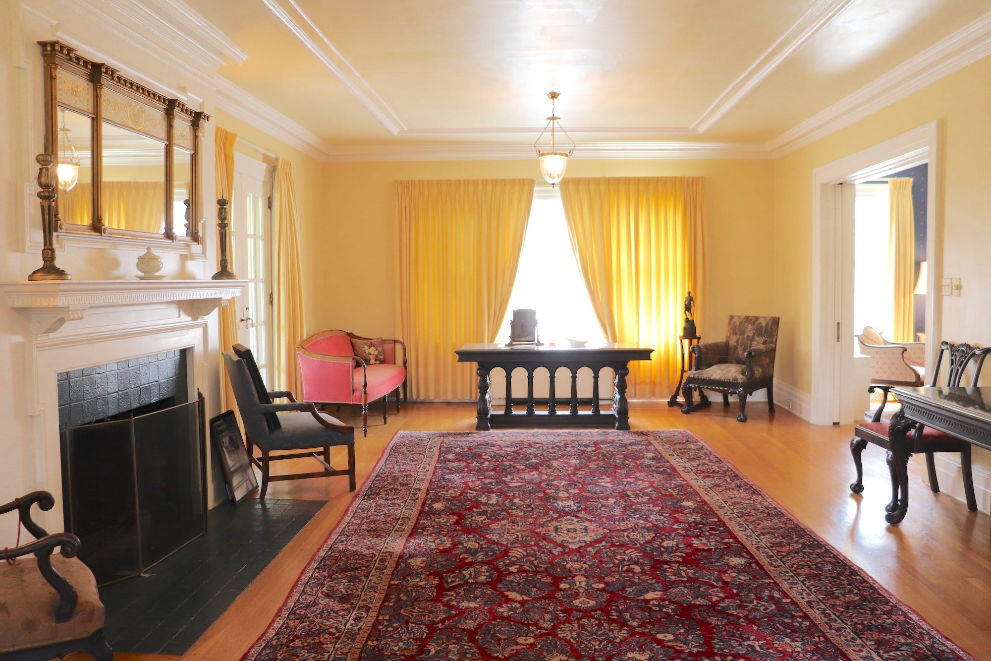 The living room at Hawthorn Hill.