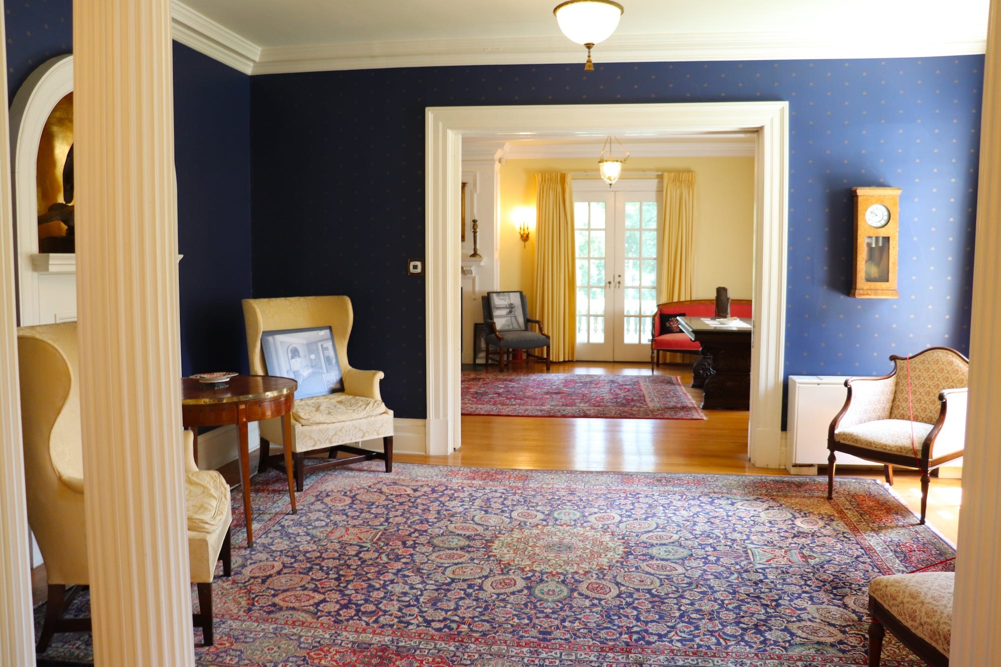 The reception room at Hawthorn Hill.