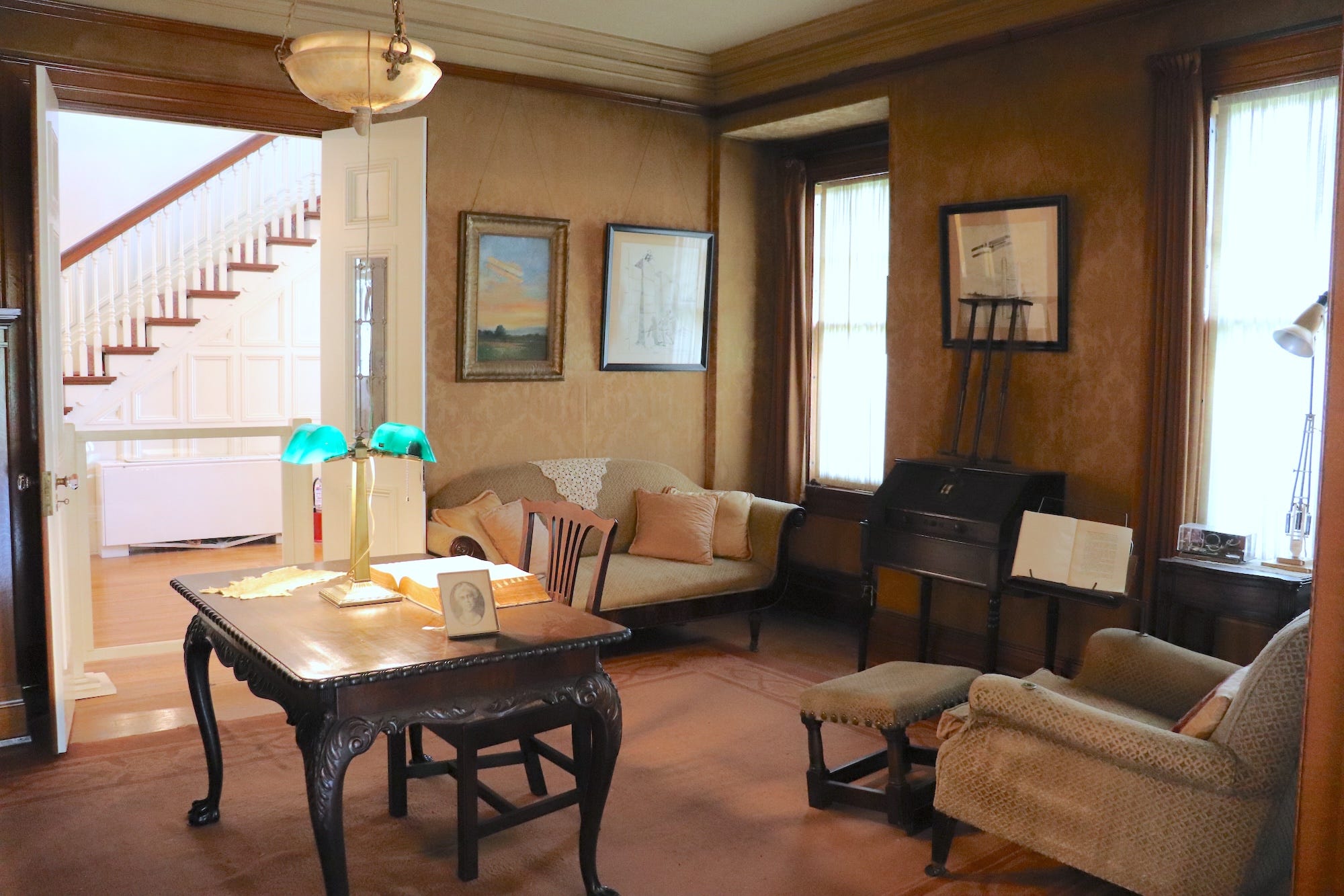 Orville Wright's library and study.