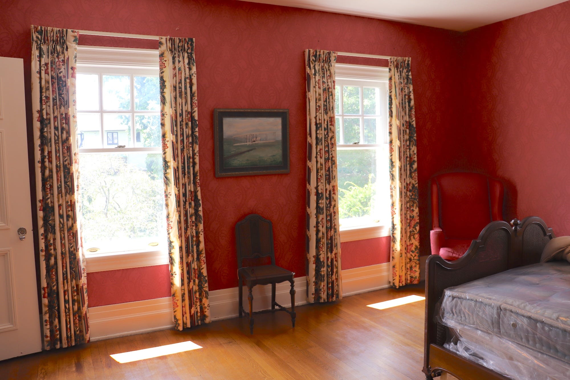 Orville Wright's room, featuring his original mattress, at Hawthorn Hill.