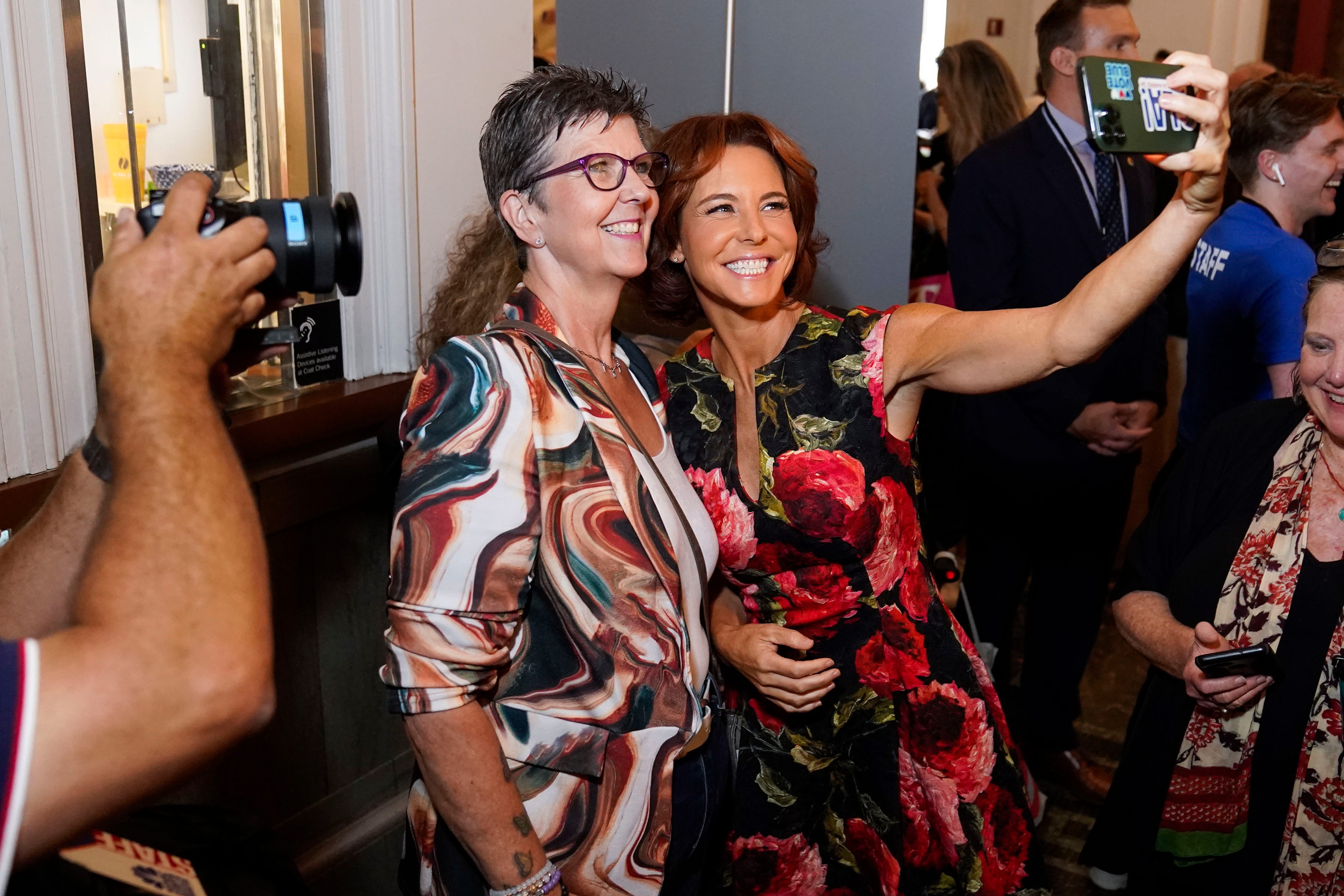 Stephanie Ruhle snaps a selfie at MSNBC Live_ Democracy 2024 Photo Credit_ MSNBC .jpg