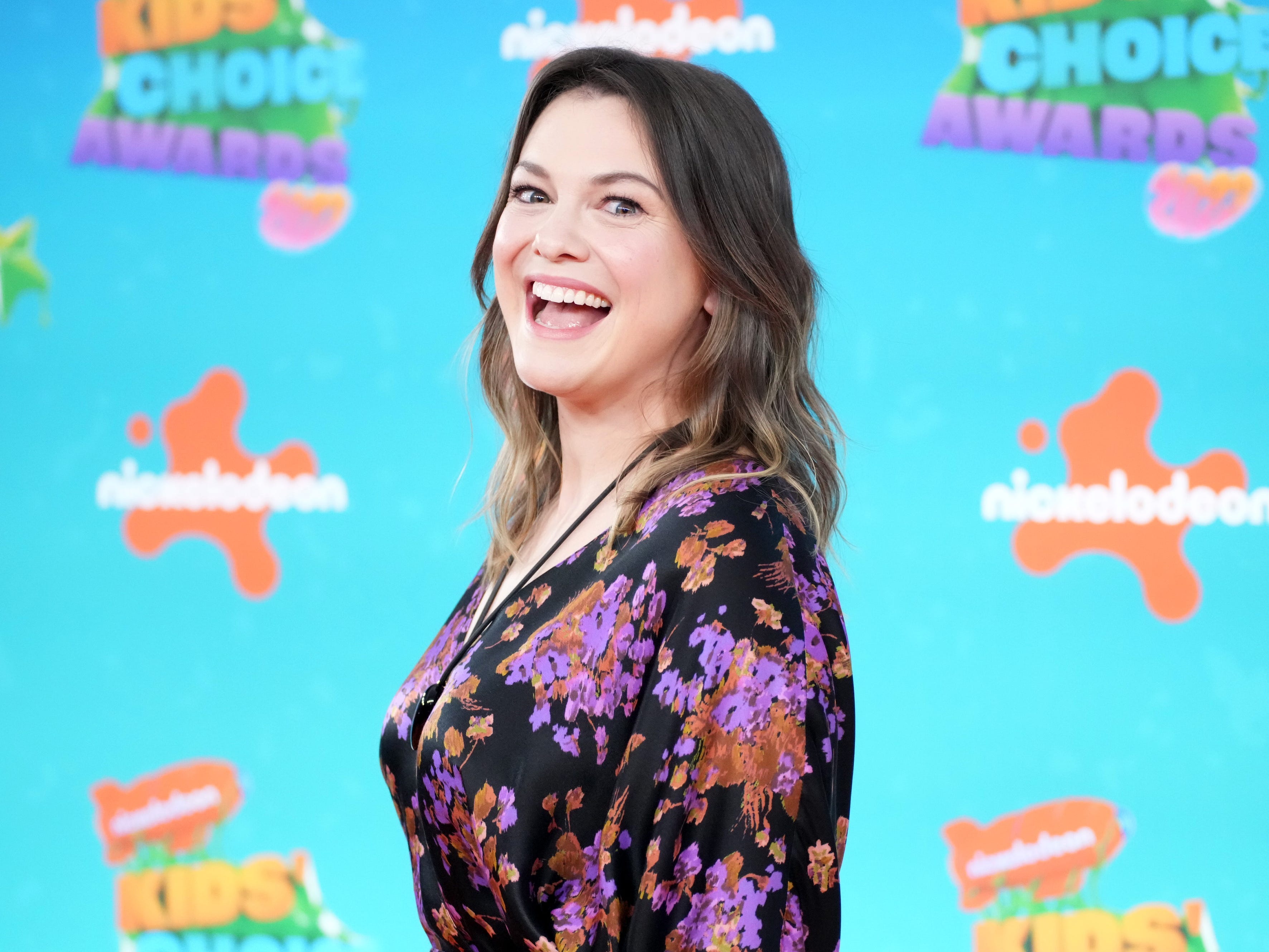 Larisa Oleynik attends Nickelodeon's 2023 Kids' Choice Awards at Microsoft Theater on March 04, 2023