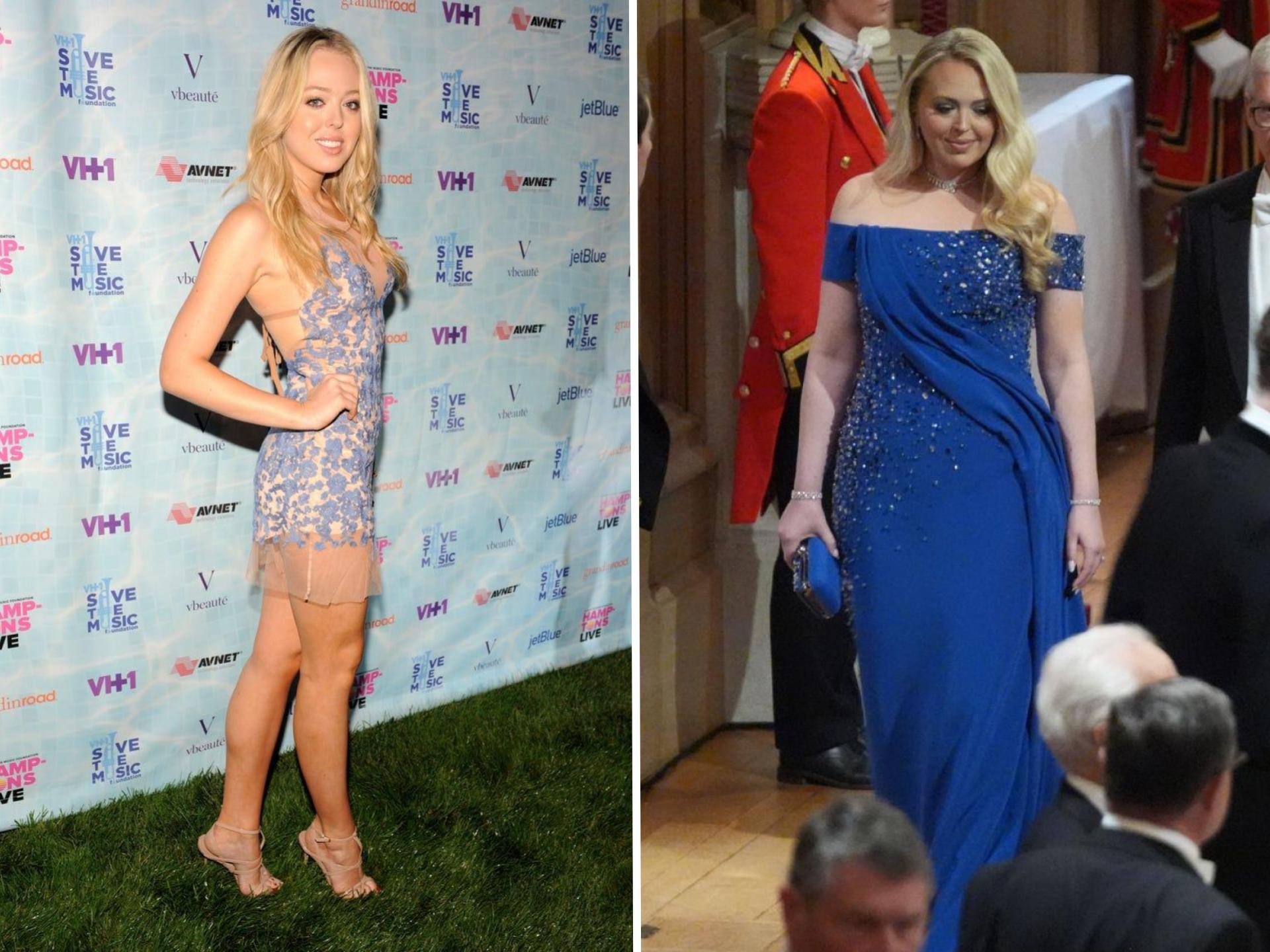 A side-by-side of two photos of Tiffany Trump.