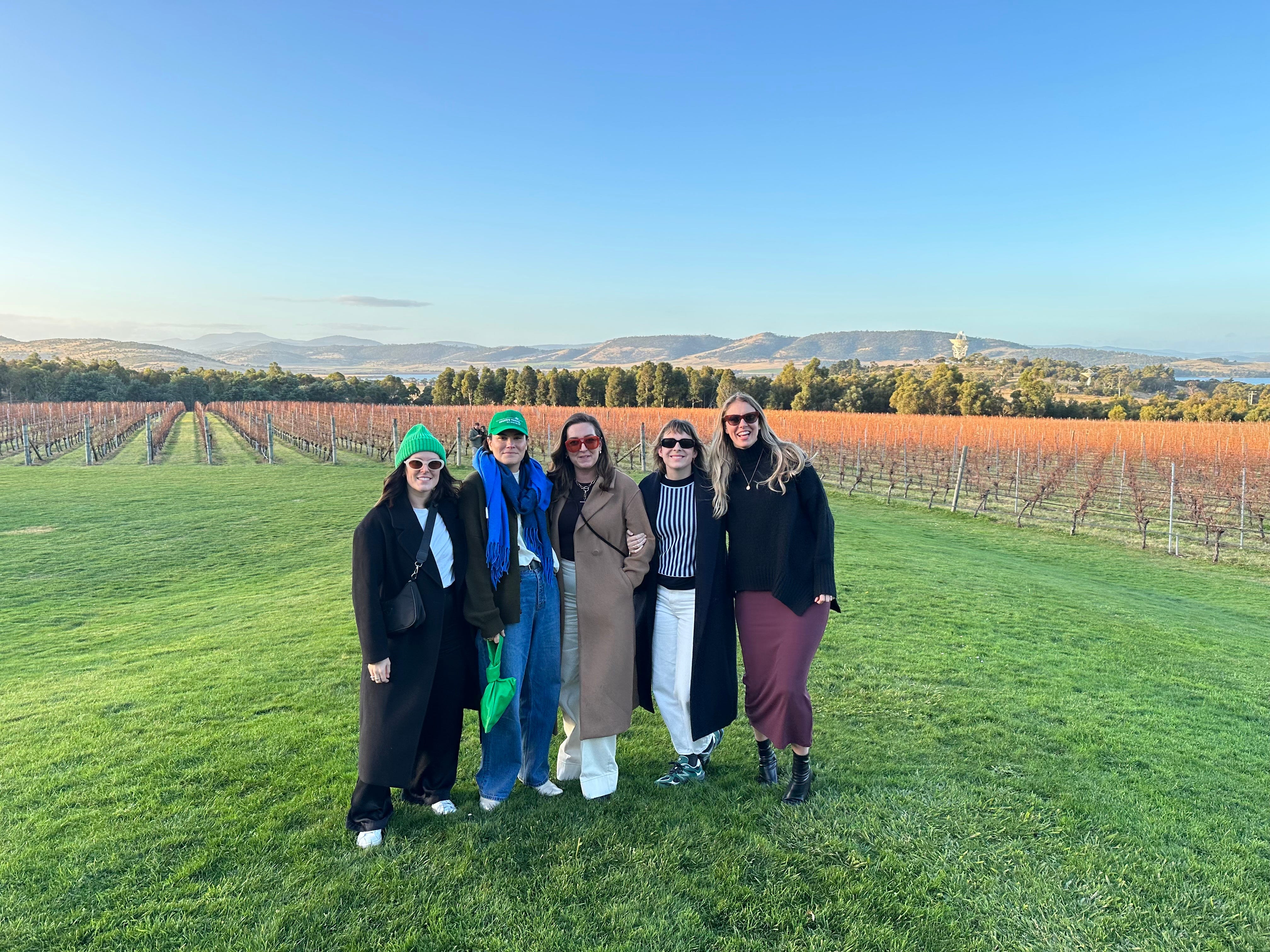 Kim Brindell and her friends on vacation.