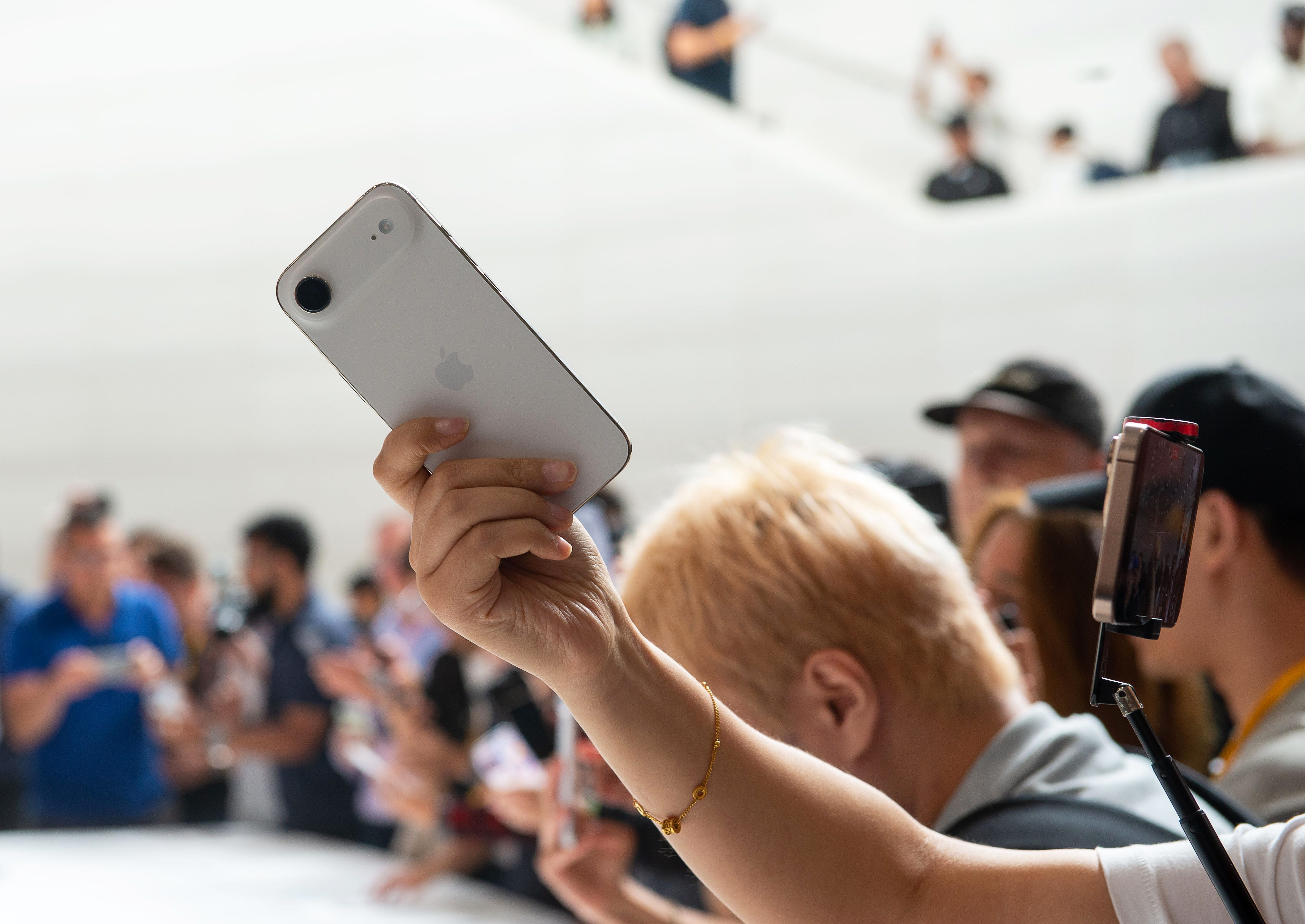 The iPhone Air is pictured.