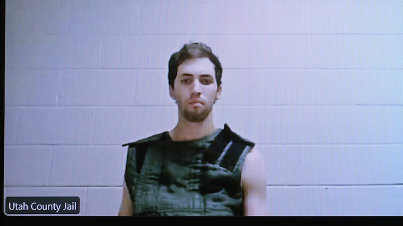 PROVO, UTAH - SEPTEMBER 16: Tyler Robinson, 22, the suspect in the fatal shooting of Charlie Kirk, appears before Judge Tony Graf of the 4th District Court via a video conference call during a hearing on September 16, 2025 at the Fourth Judicial District Courthouse in Provo, Utah. Tyler Robinson is accused of fatally shooting Charlie Kirk, CEO and co-founder of Turning Point USA, while he was speaking at an event for his "American Comeback Tour" on the campus of Utah Valley University.