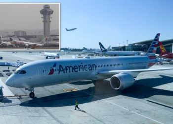 American Airlines plane aborts takeoff at LAX after cargo jet crosses runway ‘without authorization’