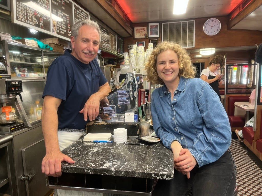 Abby Narishkin & Jimmy Golemis at summit diner