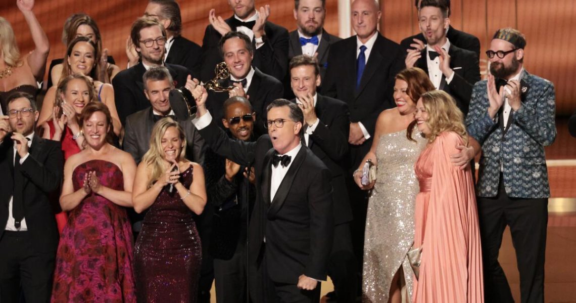 Best and worst moments of the 2025 Emmys, from Stephen Colbert to that money clock