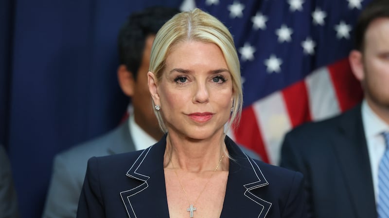 NEW YORK, NEW YORK - AUGUST 25: U.S. Attorney General Pam Bondi attends a press conference at the U.S. Attorney’s Office on August 25, 2025 in the Brooklyn Heights neighborhood of the Brooklyn borough in New York City. Attorney General Bondi announced the guilty plea of Sinaloa cartel co-founder Ismael “El Mayo” Zambada Garcia on federal crimes alongside other law enforcement officials including the U.S. Attorney for the Eastern District of New York Joseph Nocella, Jr., Drug Enforcement Administrator Terrance C. Cole, Homeland Security Investigations Acting Executive Associate Director Derek W. Gordon, and Federal Bureau of Investigation Operations Director Chad Yarbrough.  (Photo by Michael M. Santiago/Getty Images)