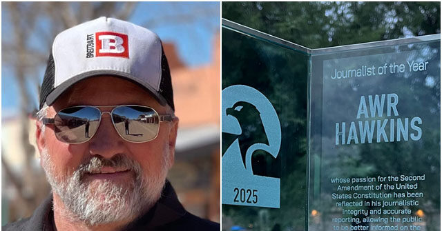 Breitbart News’s AWR Hawkins Receives Journalist of the Year Award