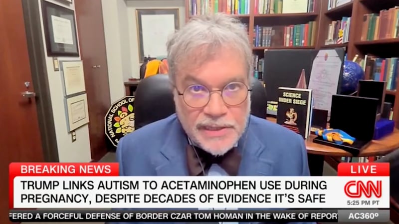 Dr Peter Hotez talking autism on CNN.