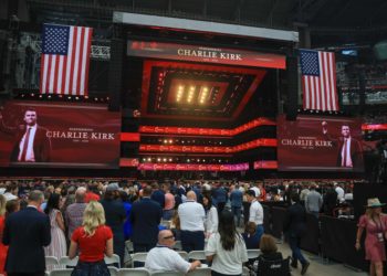 Charlie Kirk Memorial Service Begins; Donald Trump, JD Vance And Other Administration Figures Set To Speak To Arizona Stadium Crowd