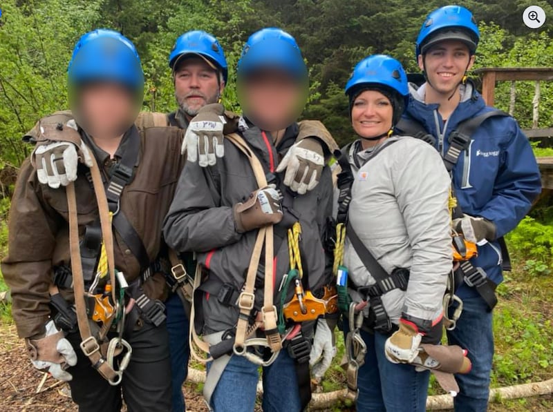 Social media post showing Charlie Kirk shooting suspect, Tyler Robinson, with his family