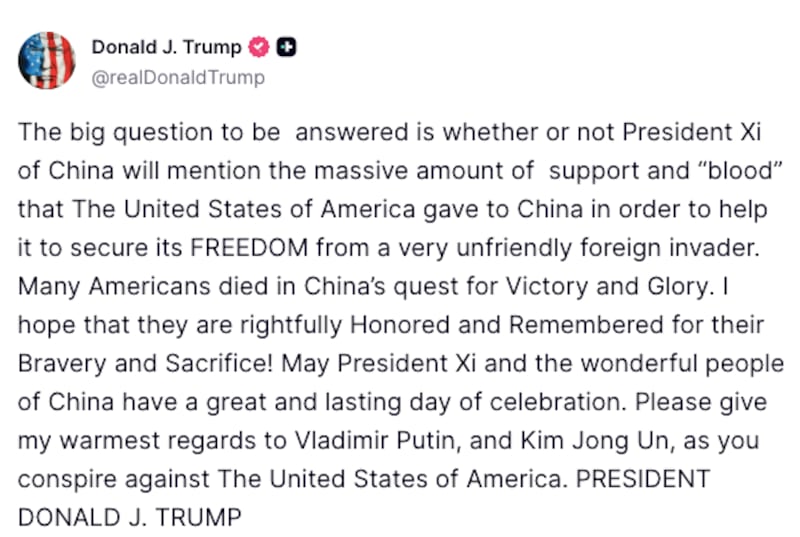 Trump rages on Truth Social