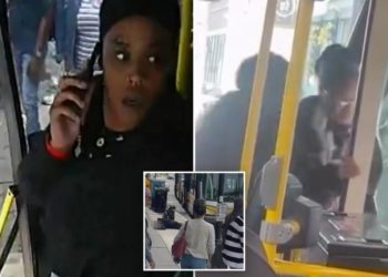 Crazed Boston commuter shoves elderly woman off bus in disturbing video