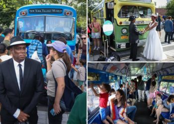Decommissioned double-decker, first air-conditioned NYC buses in spotlight at vintage bus fest: ‘Magical things’