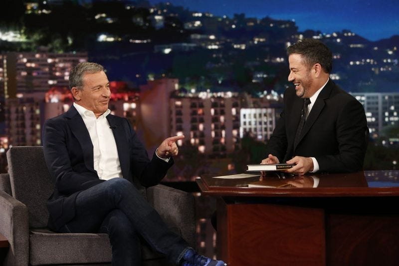 Bob Iger with Jimmy Kimmel